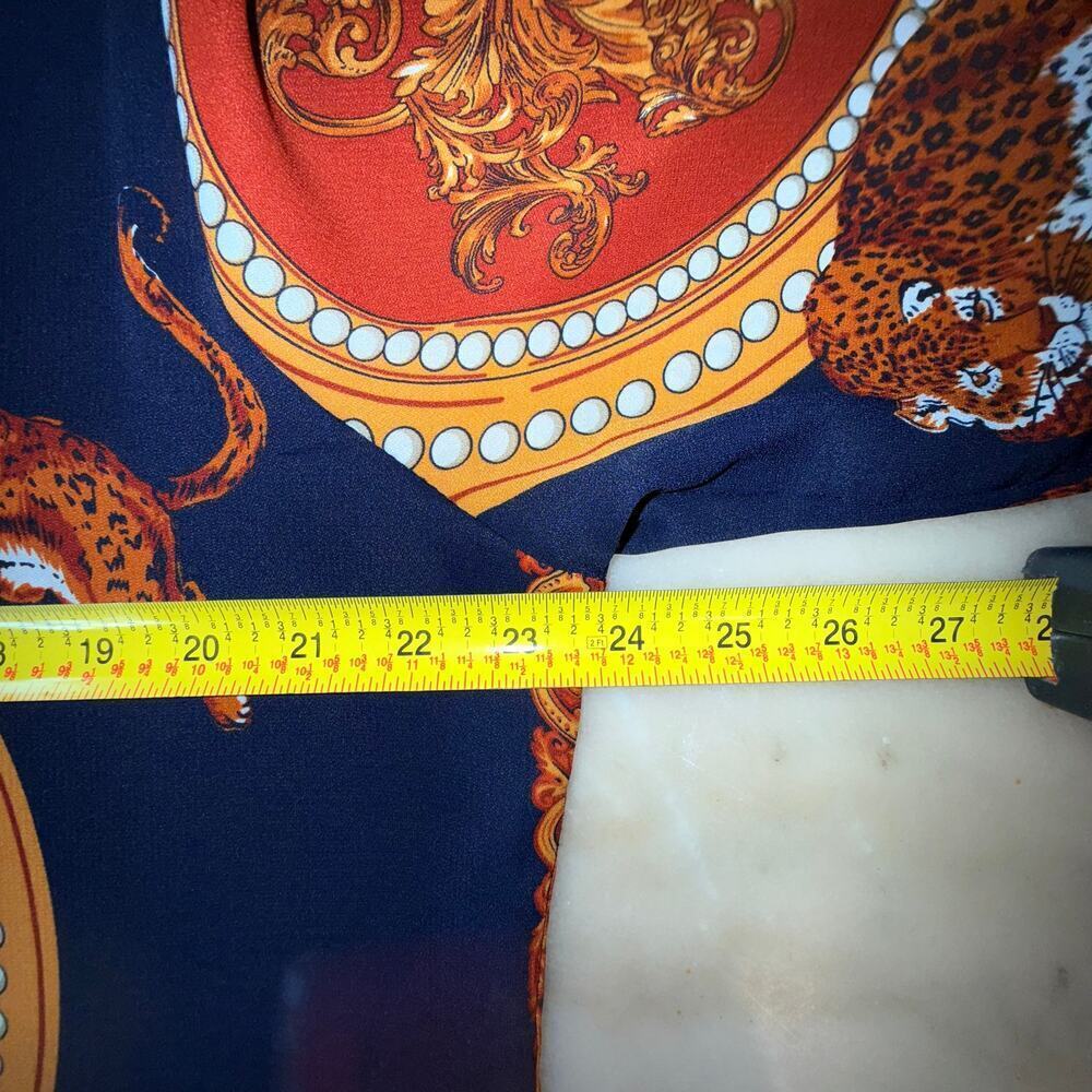 VINTAGE Beulah Style Leopard Shirt dress with pockets size L - Picture 9 of 13